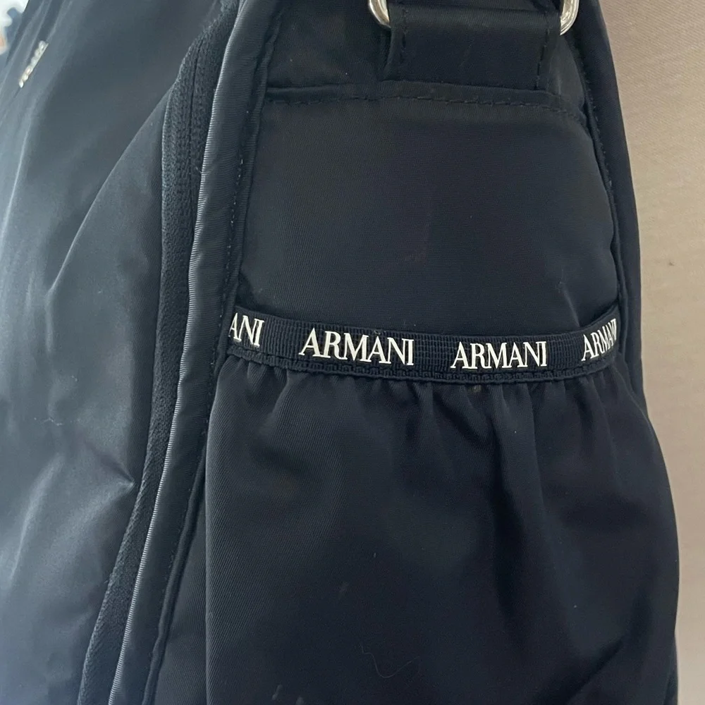 ARMANI BABY BLACK NYLON BAG